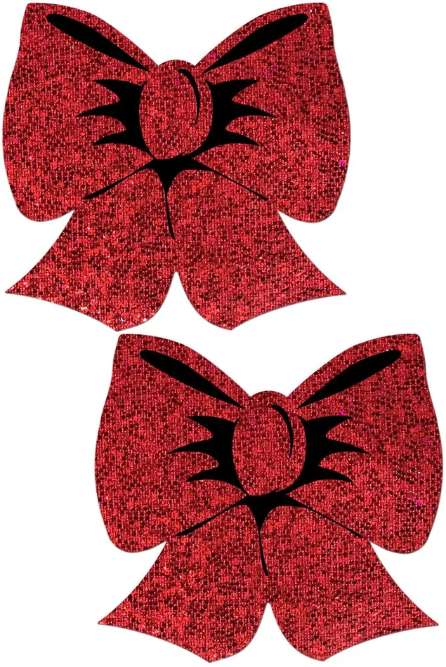 Pastease Vibrators Pastease Holographic Red Bows