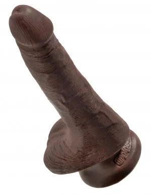 Pipedream Products Dildos King Cock 6 Cock WBalls Brown 