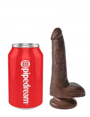 Pipedream Products Dildos King Cock 6 Cock WBalls Brown 