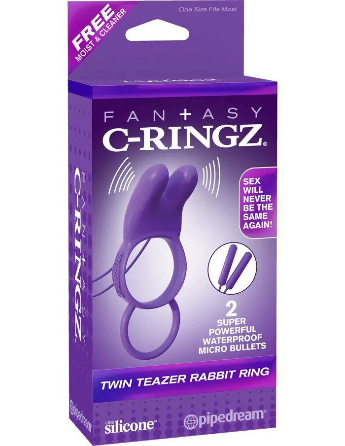 Pipedream Products Fantasy CRingz Twin Teazer Rabbit Ring Vibrators
