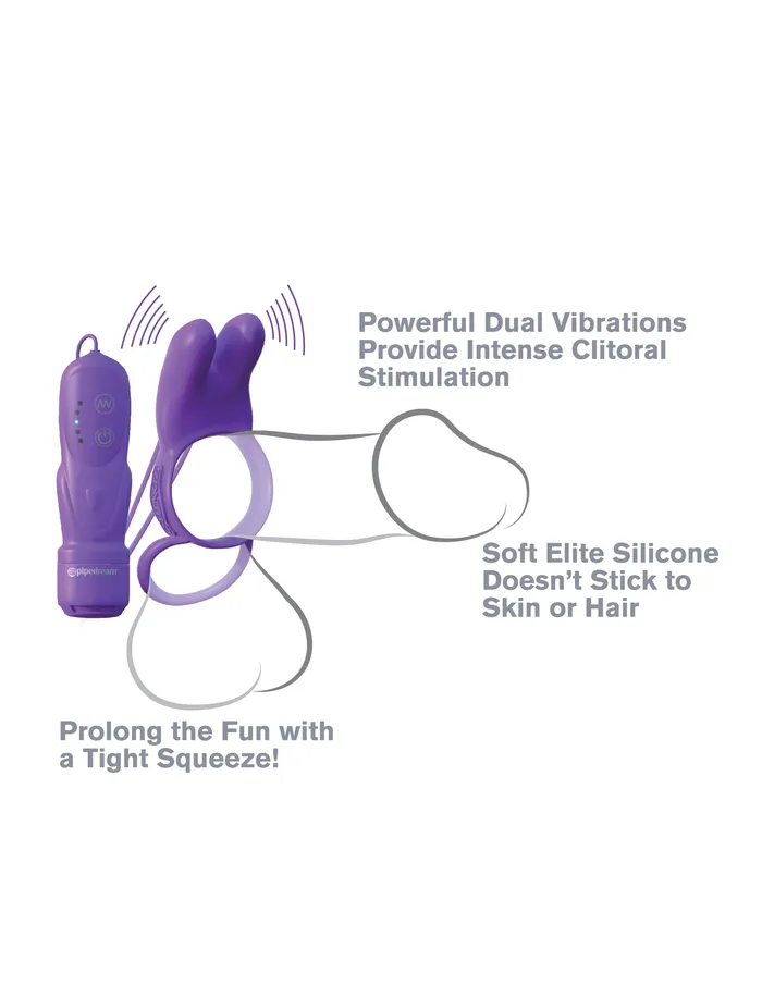 Pipedream Products Fantasy CRingz Twin Teazer Rabbit Ring Vibrators