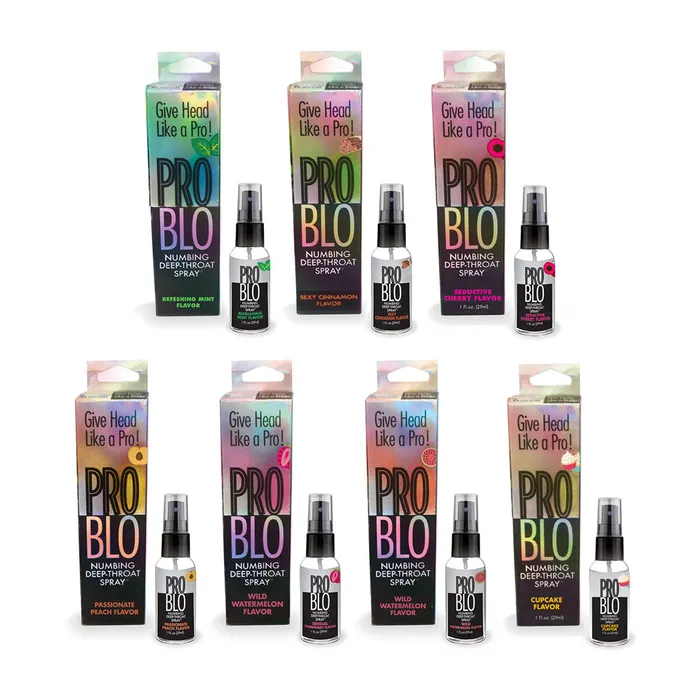 ProBlo Deep Throat Spray Peach Little Genie Male Sex Toys ProBlo Deep Throat Spray Peach Little Genie Male Sex Toys
