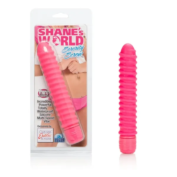 Shanes World Sorority Screw Silicone Pink California Exotic Novelties Vibrators
