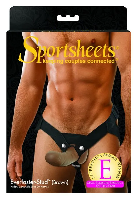 Sport Sheets Female Sex Toys Ss Brown Everlaster Stud Hollow Strap On