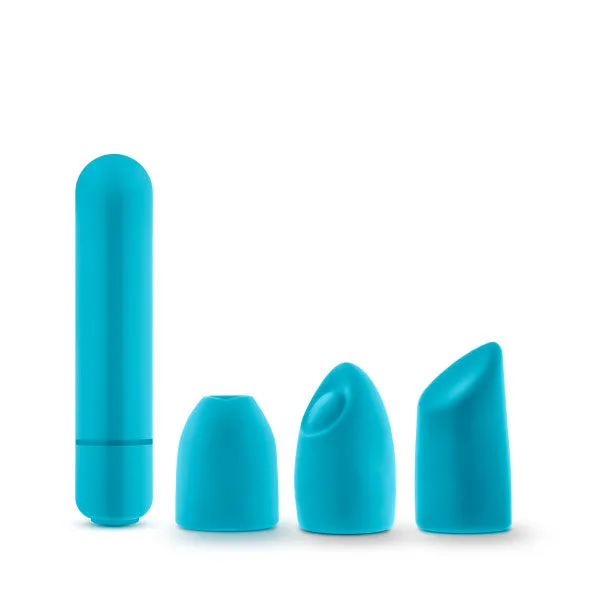 Vibrators Blush Novelties Rose Euphoria Single Speed Bullet With Tips Blue