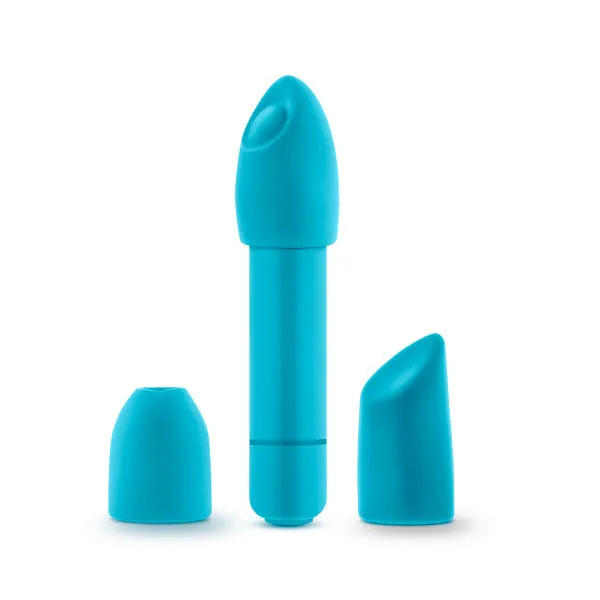 Vibrators Blush Novelties Rose Euphoria Single Speed Bullet With Tips Blue