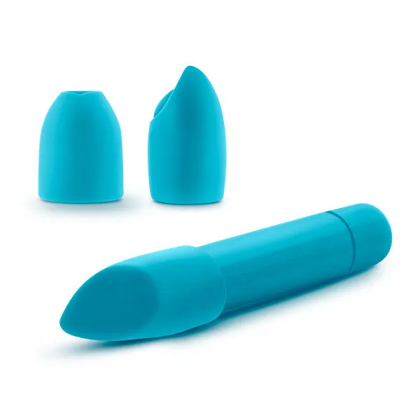 Vibrators Blush Novelties Rose Euphoria Single Speed Bullet With Tips Blue