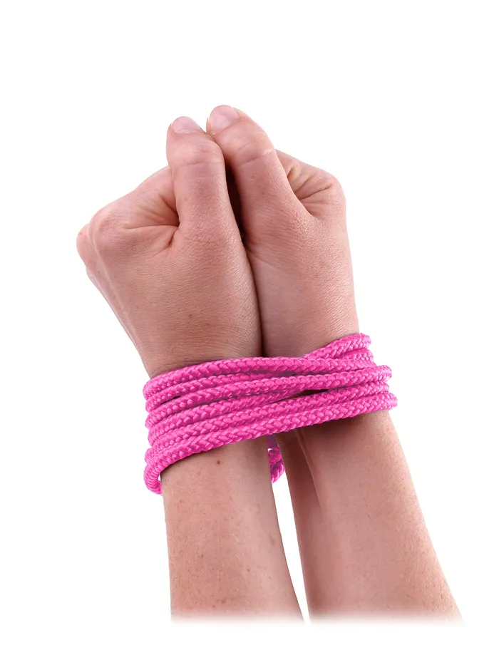 Vibrators Pipedream Products Fetish Fantasy Mini Silk Rope Pink