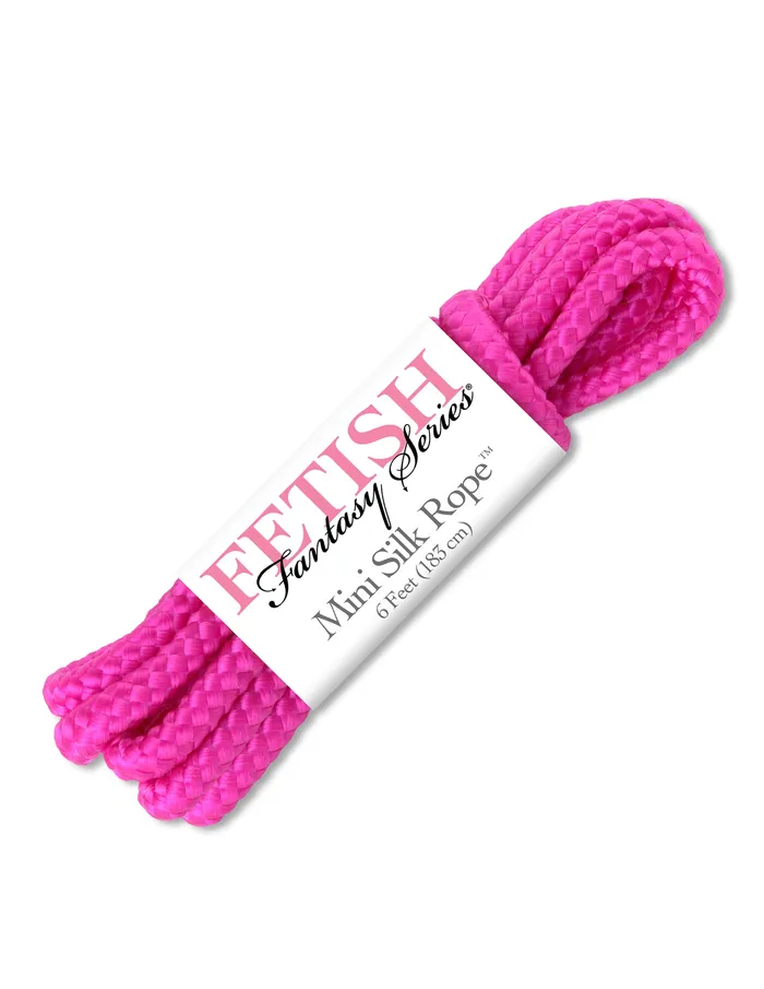 Vibrators Pipedream Products Fetish Fantasy Mini Silk Rope Pink