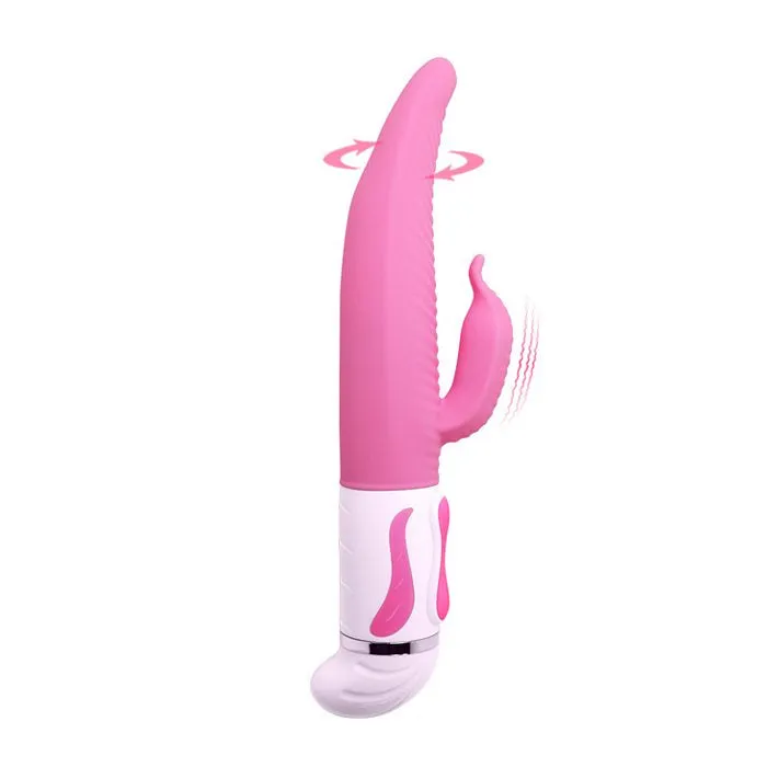 Vibrators Pretty Love Pretty Love Antoine Rabbit Vibrator Silicone Pink
