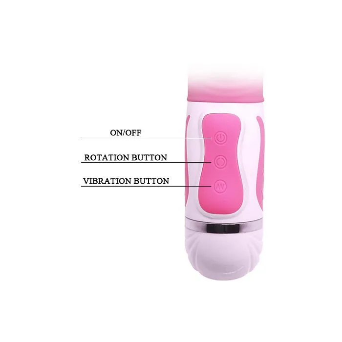 Vibrators Pretty Love Pretty Love Antoine Rabbit Vibrator Silicone Pink