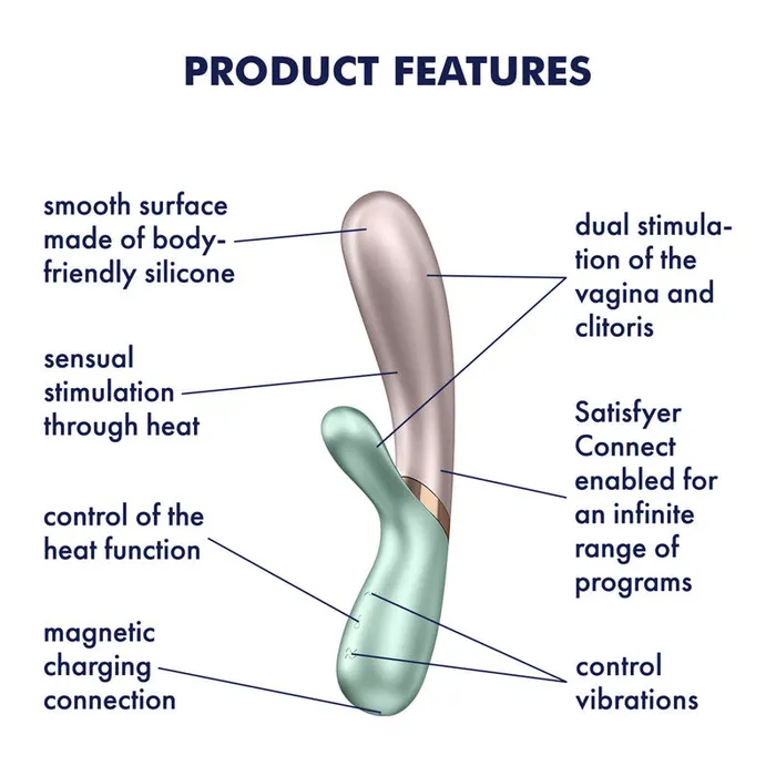 Vibrators Satisfyer Satisfyer Hot Lover Rabbit Vibrator PinkMint
