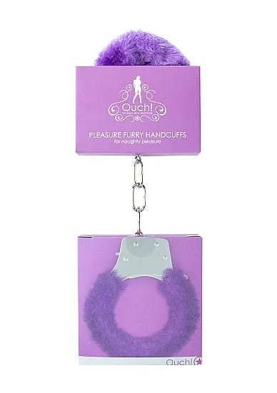 Vibrators SHOTS AMERICA Pleasure Handcuffs Furry Purple Vibrators SHOTS AMERICA Pleasure Handcuffs Furry Purple
