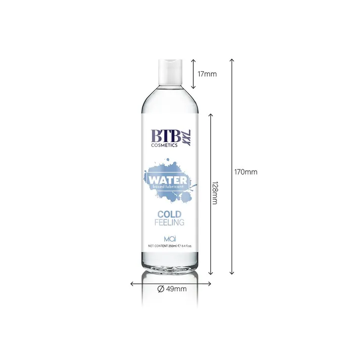 Back to Basics Lubricants BTB Water Based Cool Feeling Lubricant 250ml Back to Basics Lubricants BTB Water Based Cool Feeling Lubricant 250ml