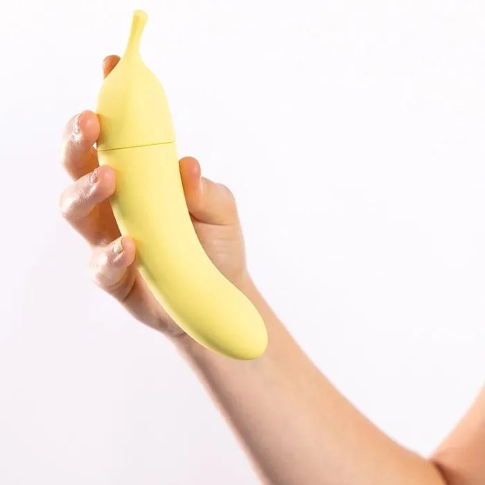 Banana Cream Air Pulse GSpot Vibrator Natalies Toy Box Vibrators