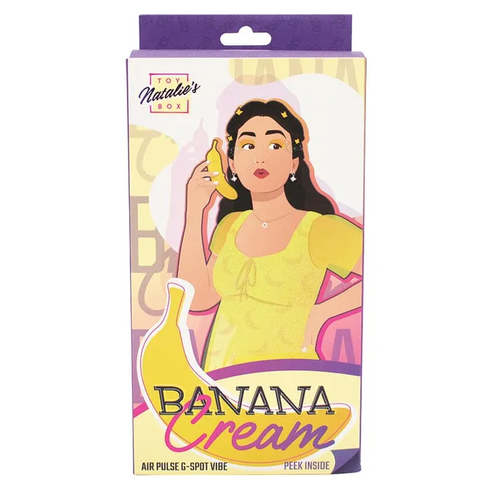 Banana Cream Air Pulse GSpot Vibrator Natalies Toy Box Vibrators