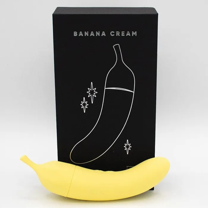 Banana Cream Air Pulse GSpot Vibrator Natalies Toy Box Vibrators