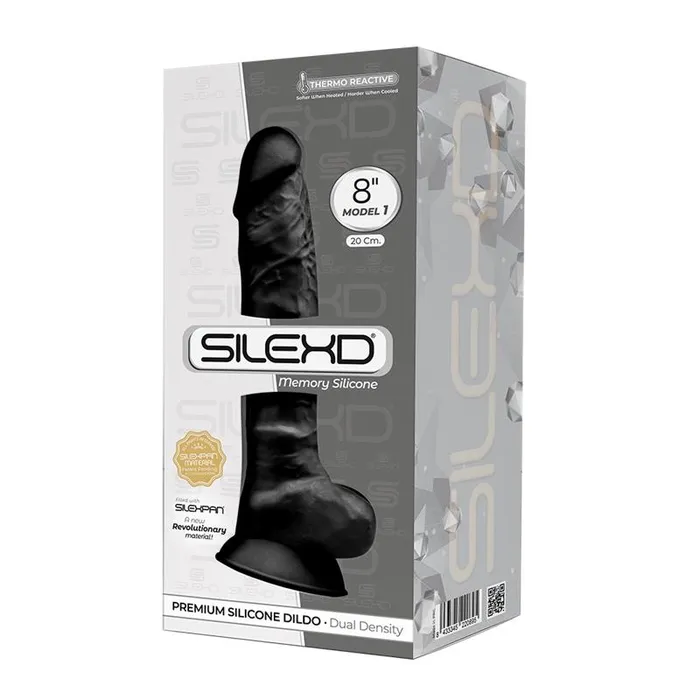 Dildos Love Cherry 8 Dual Density Silicone Dildo Black