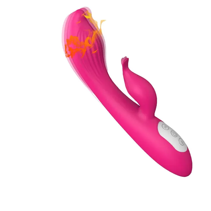 Female Sex Toys The Flame Warming 12 Function Rabbit Vibrator Pleasure Passion