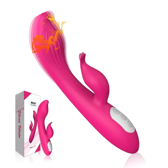 Female Sex Toys The Flame Warming 12 Function Rabbit Vibrator Pleasure Passion