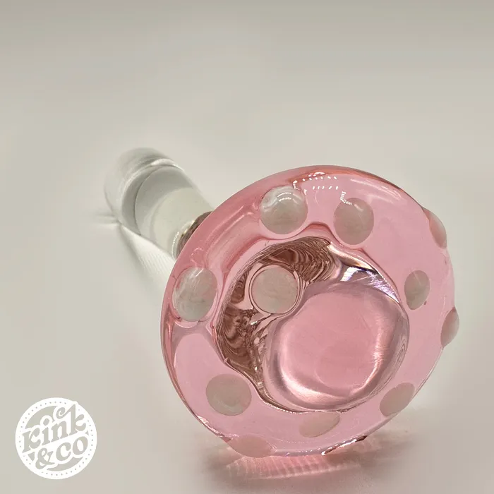 KinkCo Dildos Fantasy Pink Mushroom Glass Dildo