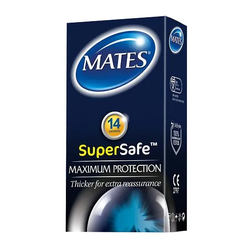 Mates Male Sex Toys Mates Super Safe Condoms 14 Pack