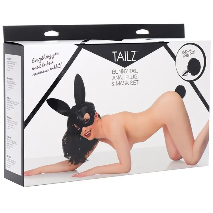 Tailz Bunny Mask With Plug Set XR Brands Anal