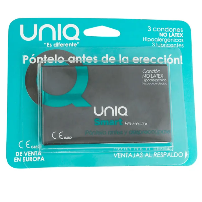 Vibrators UNIQ PRESERVATIVO SENZA LATTICE PREEREZIONE 3UDS UNIQ