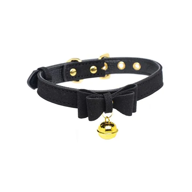 XR Brands Male Sex Toys Master Series Golden Kitty Cat Bell Collar