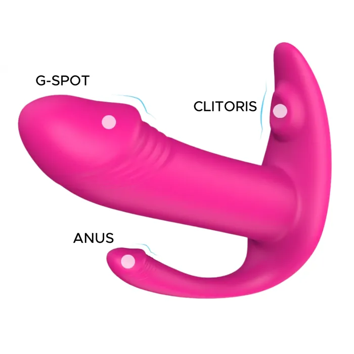 Aise Triple Stimulation HandsFree Wearable Vibe TooTimidcom Vibrators