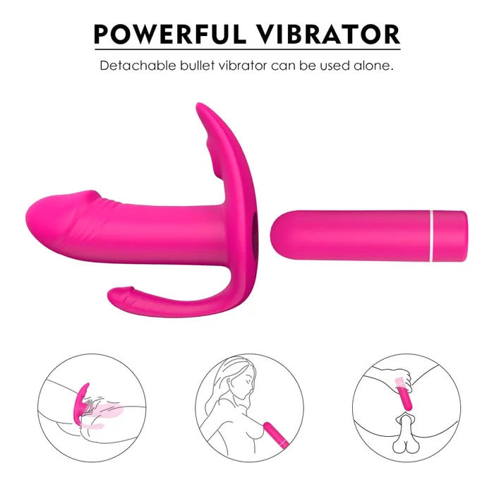 Aise Triple Stimulation HandsFree Wearable Vibe TooTimidcom Vibrators