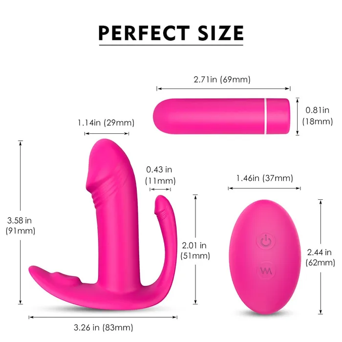 Aise Triple Stimulation HandsFree Wearable Vibe TooTimidcom Vibrators