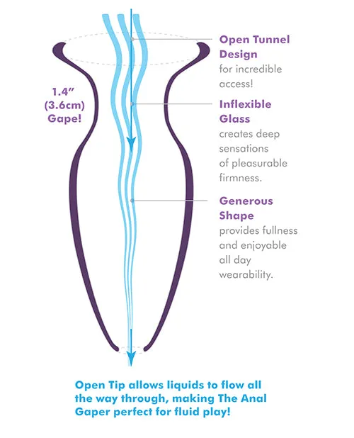 Anal Anal Fantasy Elite Collection Mega Anal Glass Gaper Pipedream