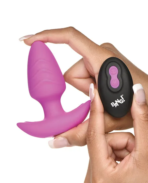 Anal XR Brands Bang Rotating Vibrating Tapered Butt Plug wRemote