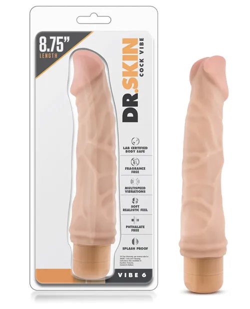 Blush Blush Dr Skin Vibe 9 Dong 6 Vibrators