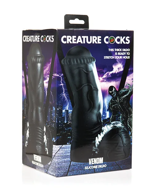 Creature Cocks Venom Silicone Dildo Black Creature Cocks Dildos