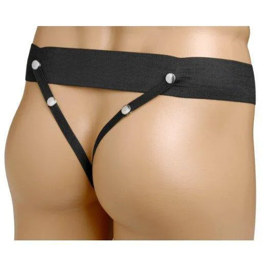 Deluxe Erection Assist Hollow StrapOn XR Brands Female Sex Toys