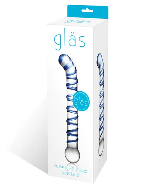 Dildos Glas Glas Mr Swirly 65 Gspot Glass Dildo