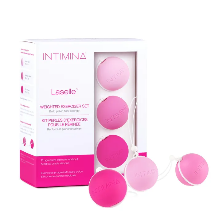 Dildos Intimina Intimina Laselle Routine Exercise Balls SET of 3 Pelvic Floor Weights Dildos Intimina Intimina Laselle Routine Exercise Balls SET of 3 Pelvic Floor Weights