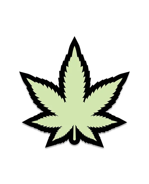 Dildos Wood Rocket Wood Rocket 420 Leaf Pin Glow In The Dark