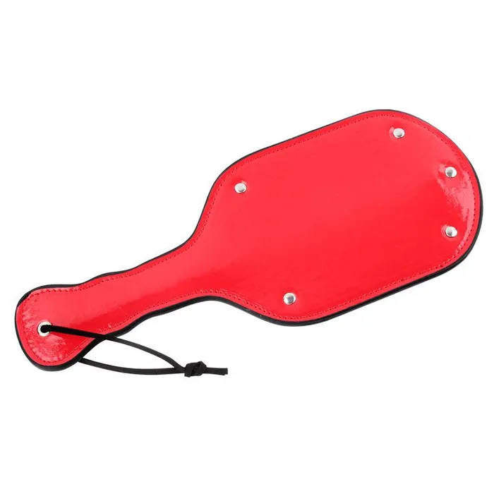 Dual Sided Leather Studded Spanking Paddle Dark Amour Restraints