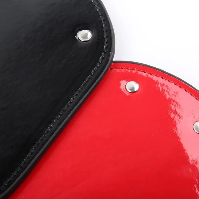 Dual Sided Leather Studded Spanking Paddle Dark Amour Restraints