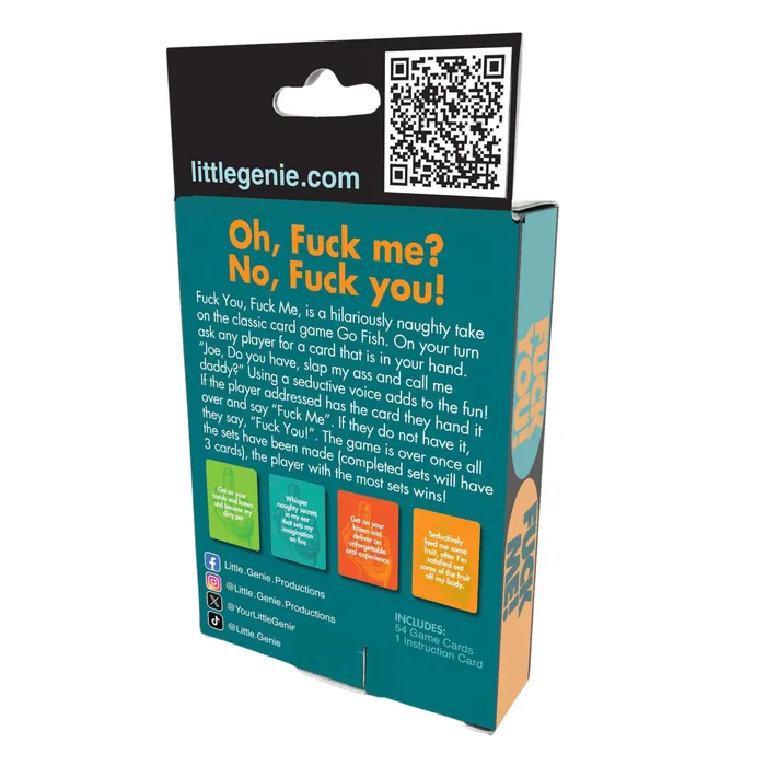 Fck You Fck Me Card Game Little Genie Productions Games