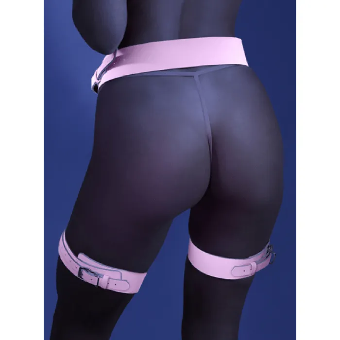 Female Sex Toys Fantasy Lingerie Strapped In Glow Leg Harness