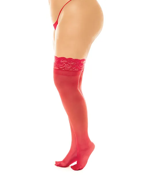 Hosiery Mapale Sheer Thigh High Wstay Up Silicone Lace Top Hosiery Mapale Sheer Thigh High Wstay Up Silicone Lace Top