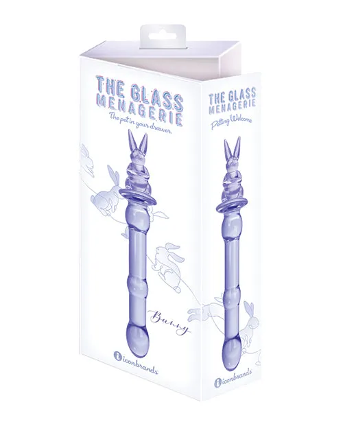 Icon Brands Dildos Glass Menagerie Rabbit Glass Dildo