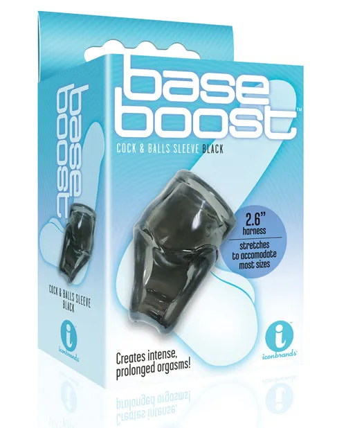 Icon Brands The 9s Base Boost Cock Balls Sleeve Dildos