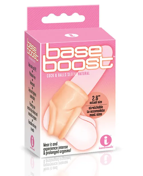 Icon Brands The 9s Base Boost Cock Balls Sleeve Dildos