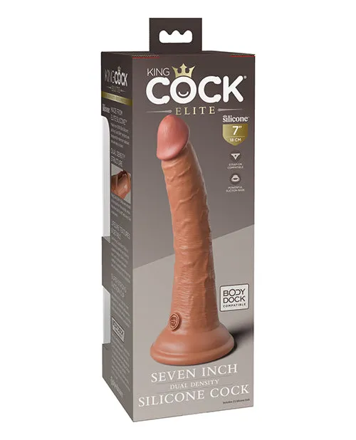 King Cock Elite 7 Dual Density Silicone Cock Pipedream Female Sex Toys