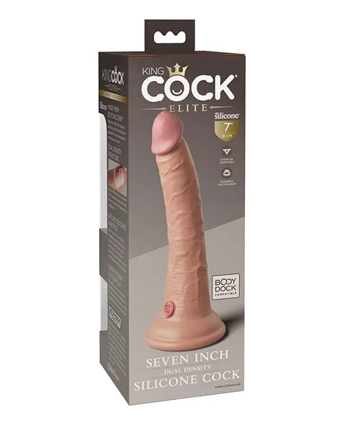 King Cock Elite 7 Dual Density Silicone Cock Pipedream Female Sex Toys